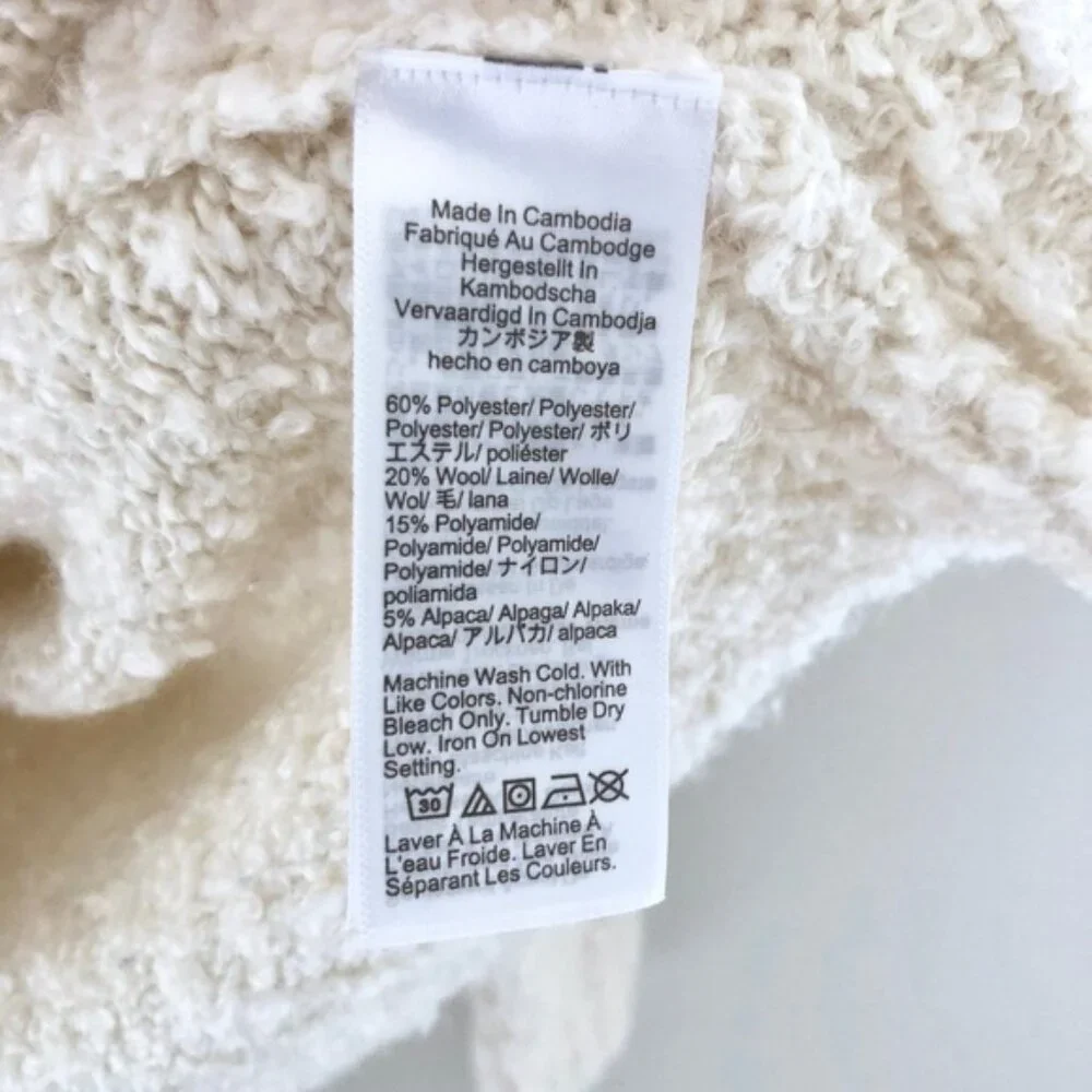 J.Crew Factory Bouclé Mockneck Sweater - Picture 4 of 4